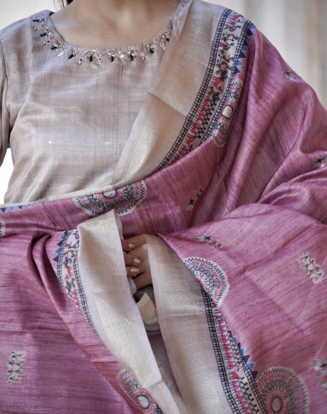 Ready to Wear Silk Kurti Set
