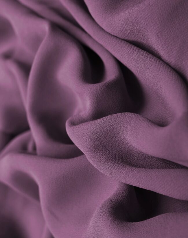 Dusty Lavender Plain Dyed Faux Georgette Fabric